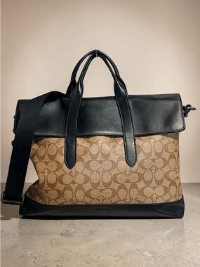 Coach Hamilton Portfolio Briefcase - Signature Canvas & Calf Leather